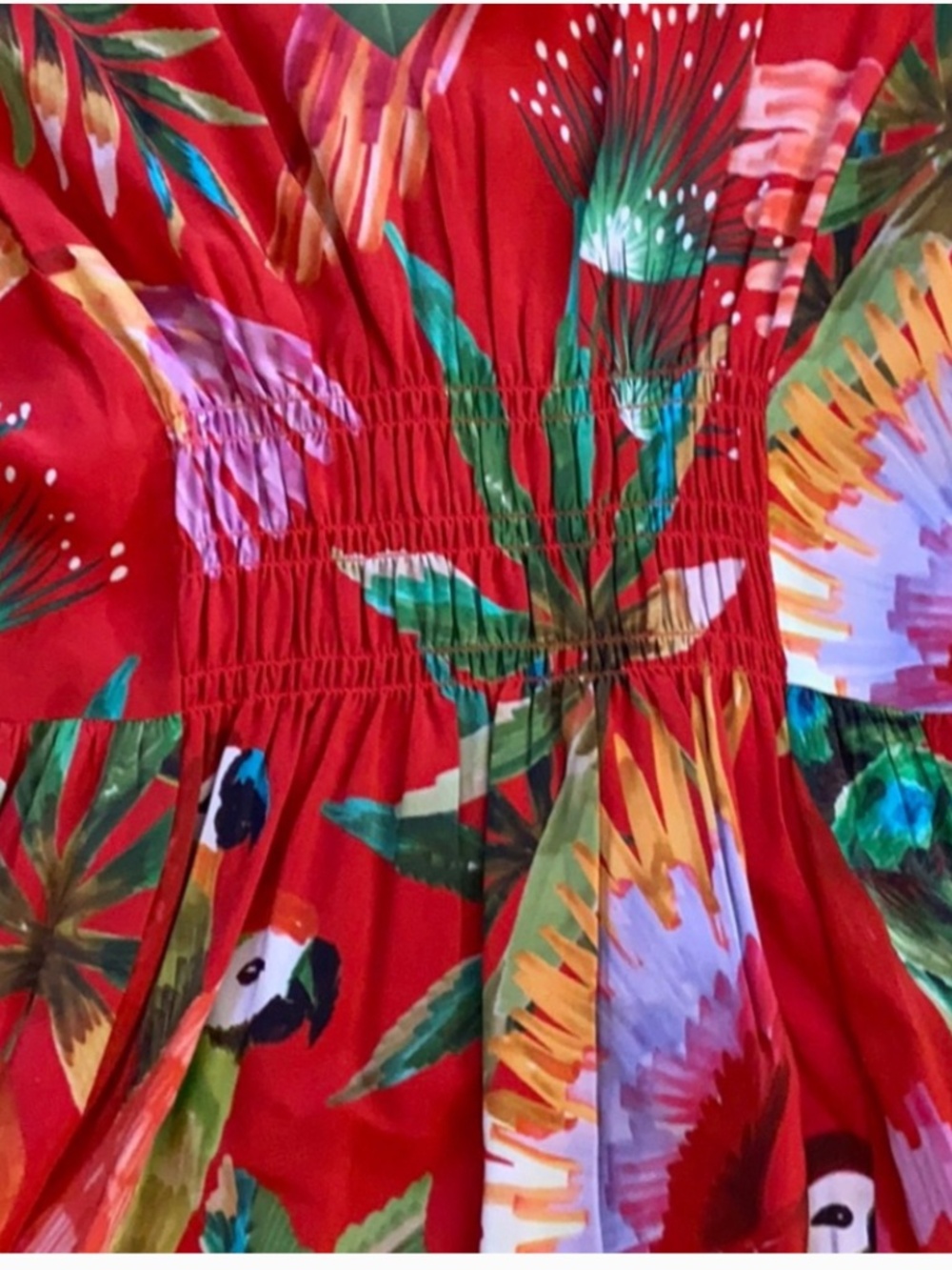 Farm Rio Macaw Red Dress - Picture 3 of 6
